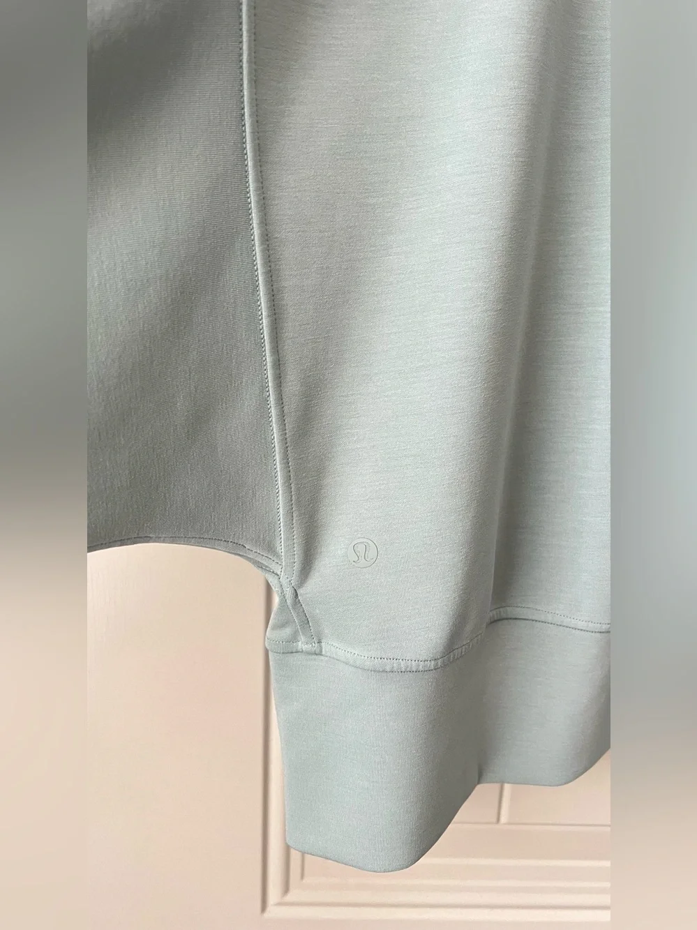 Lululemon Softstreme Dropped Sleeve Wrap Silver Blue Est. 12